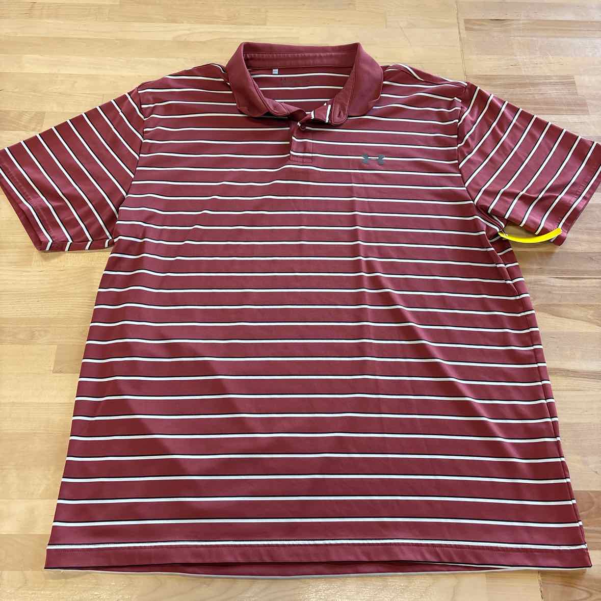 Under Armour Size XL Rust Polo