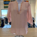 My Michelle Size XS Pink Sheer Preloved Blouse LS
