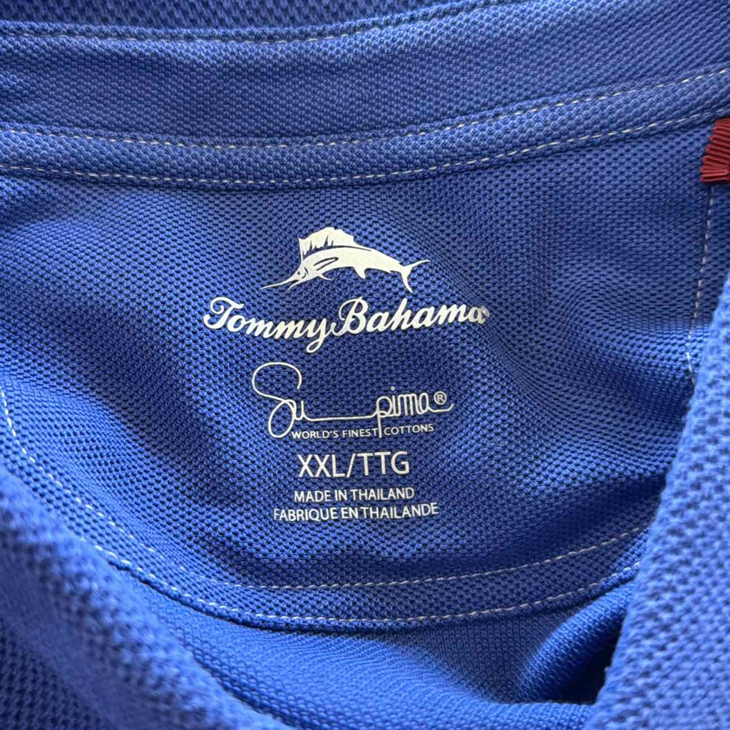 Tommy Bahama Size XXL Blue Preloved MENS Polo