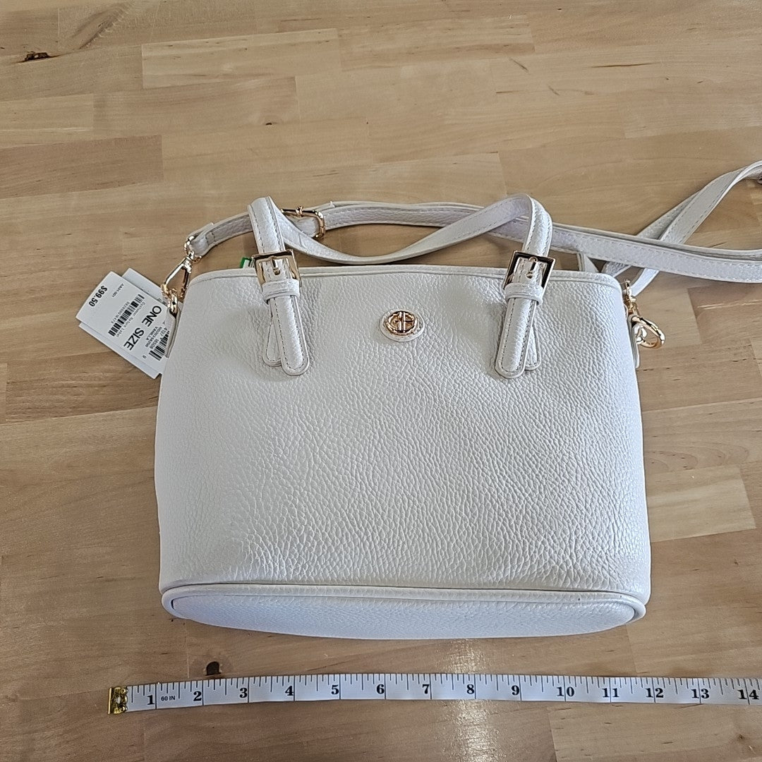 Giani Bernini Pebble Tulip Small Tote - White