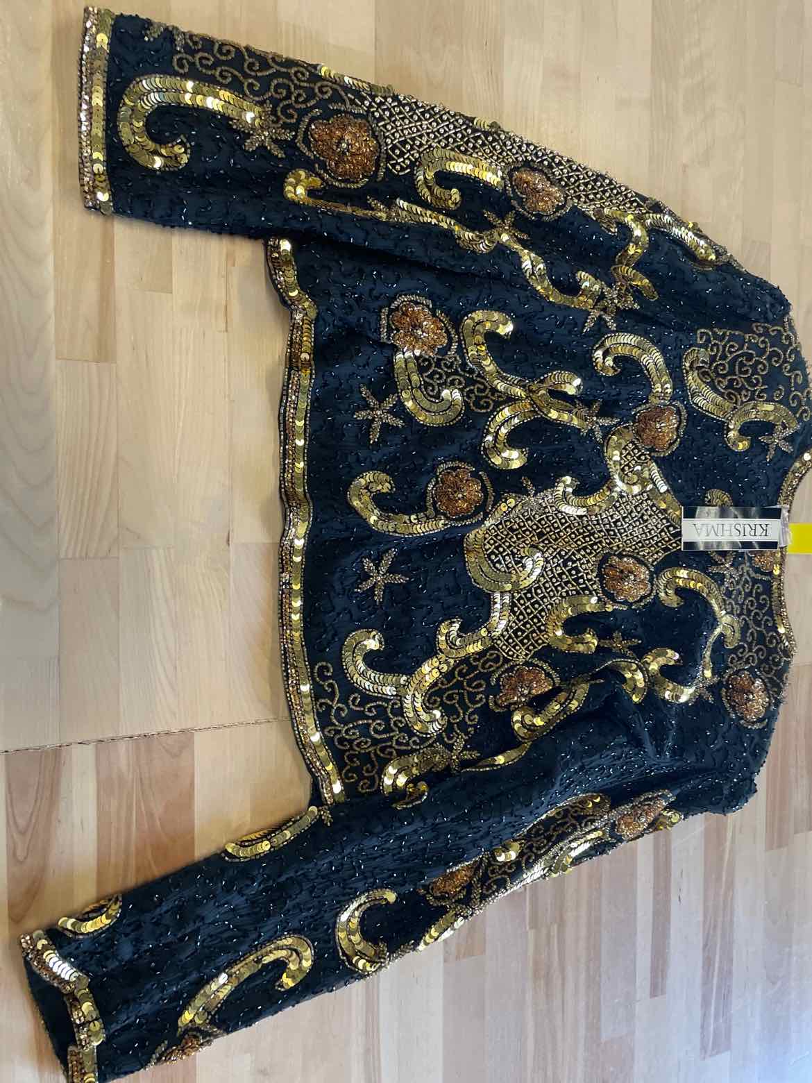 Krishma Size 1X Black & Gold Jacket