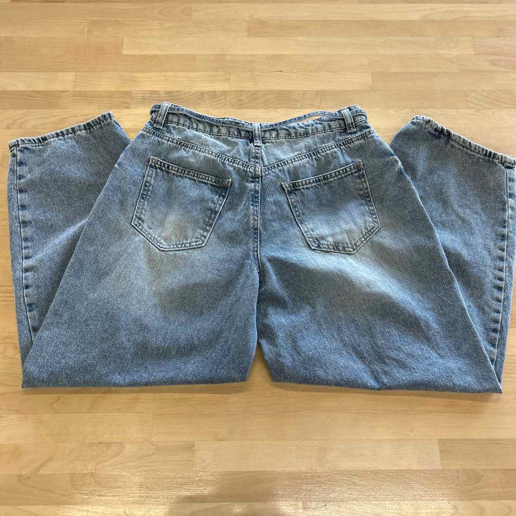 Ban.jara Size 7 Blue Denim Barrel Stylel Jeans