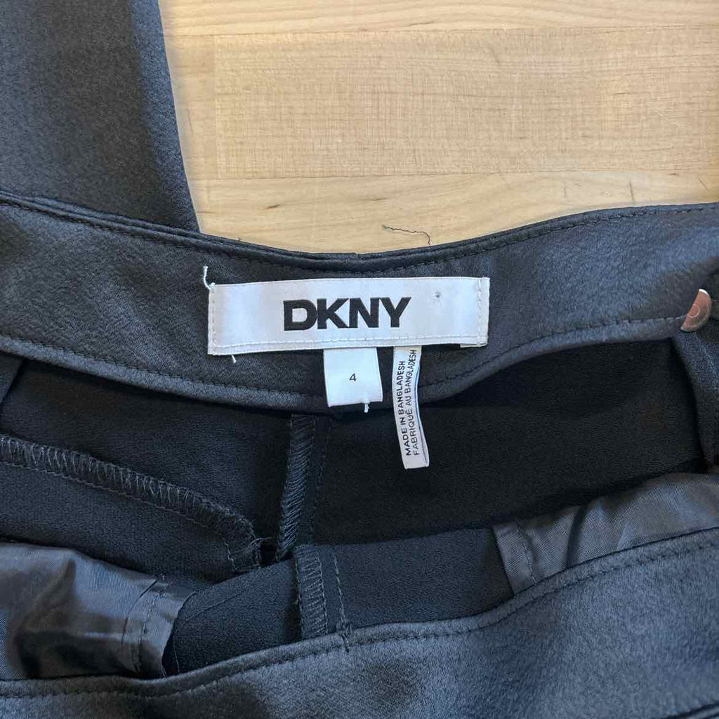 Dkny Petite Solid Fixed-Waist Slant-Pocket Wide-Leg Pants