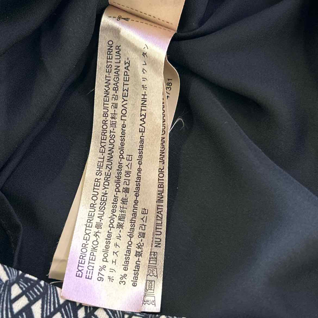 Massimo Dutti Size 6 black/cream Preloved Dress