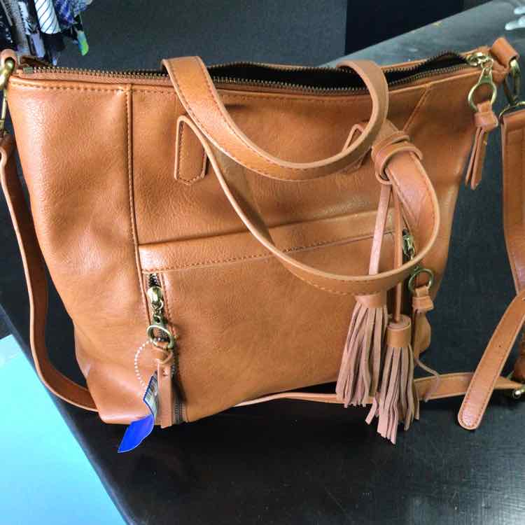 Street Level Chestnut Tote Handbag