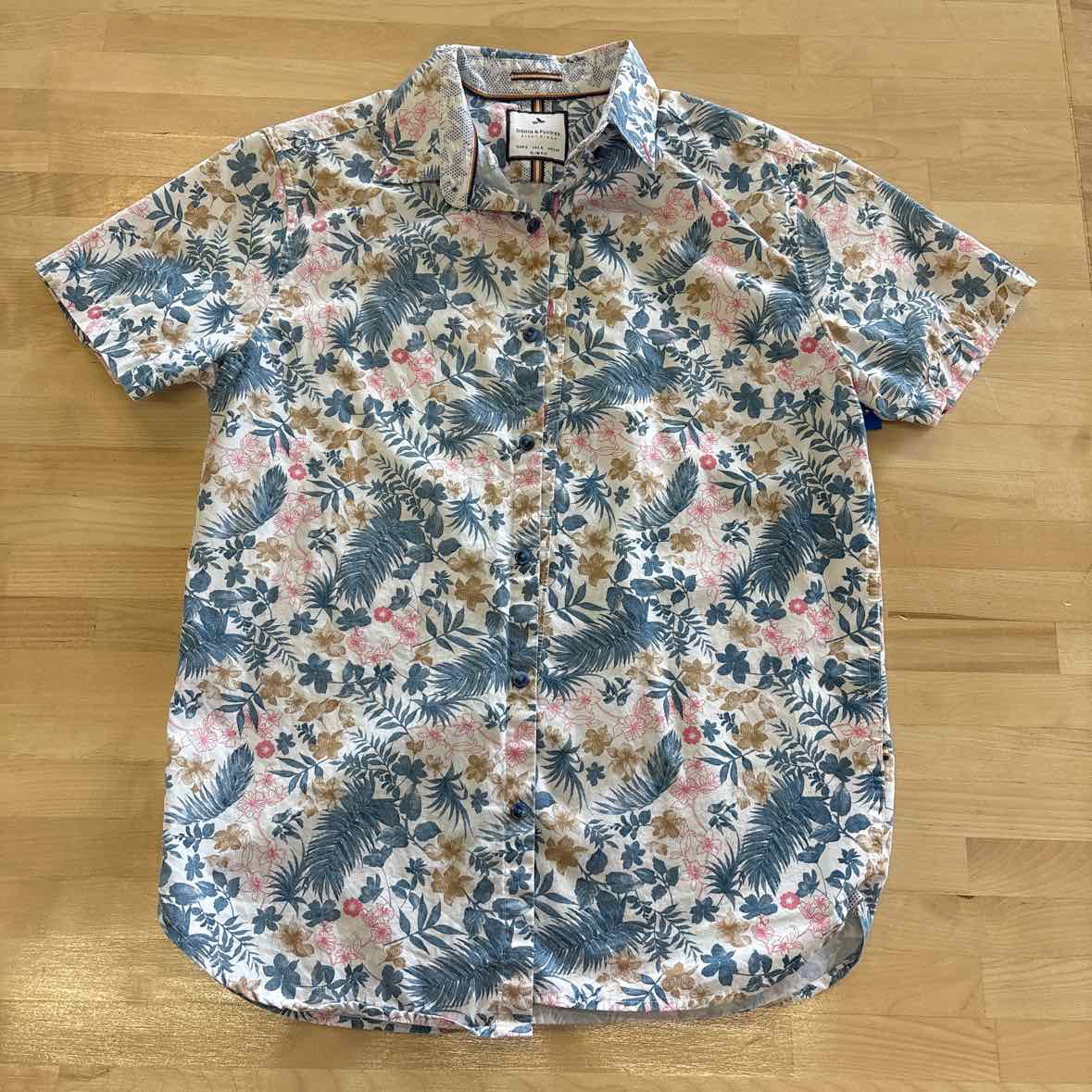 Denim & Flower Men's Size S White MENS Button Down Shirt