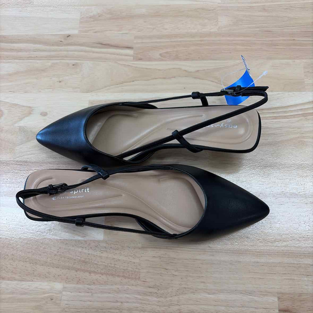 Easy Spirit Size 10 Havana High Women's Heels Black Leather