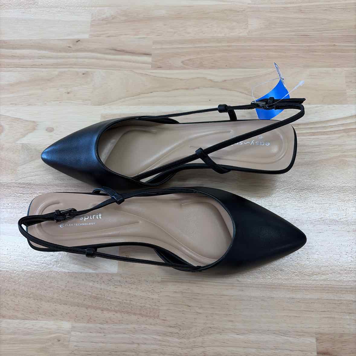 Easy Spirit Size 10 Havana High Women's Heels Black Leather