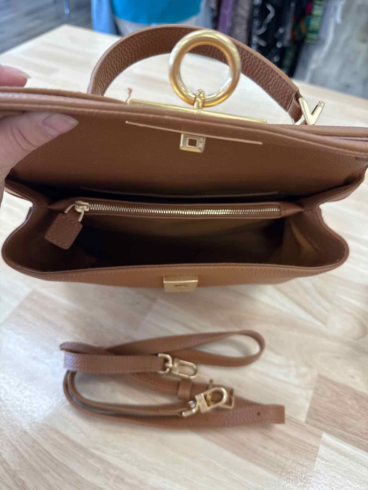 Parisa Wang Brown Leather Purse