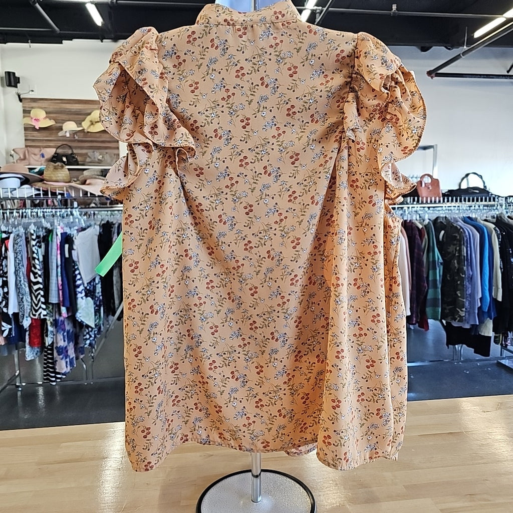 Sugar Lips Size L Black Blouse