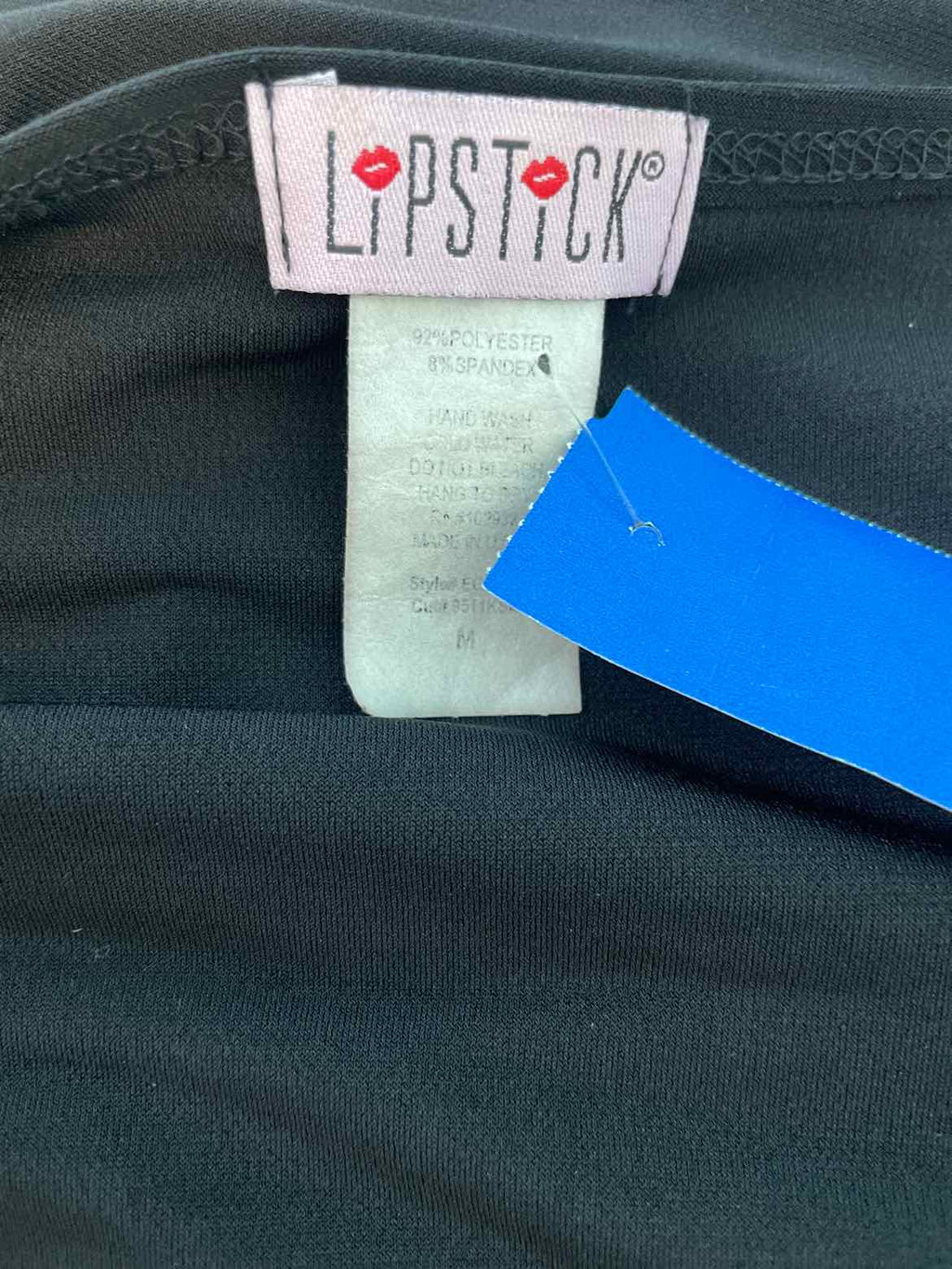 Lipstick Size M Black Sleeveless