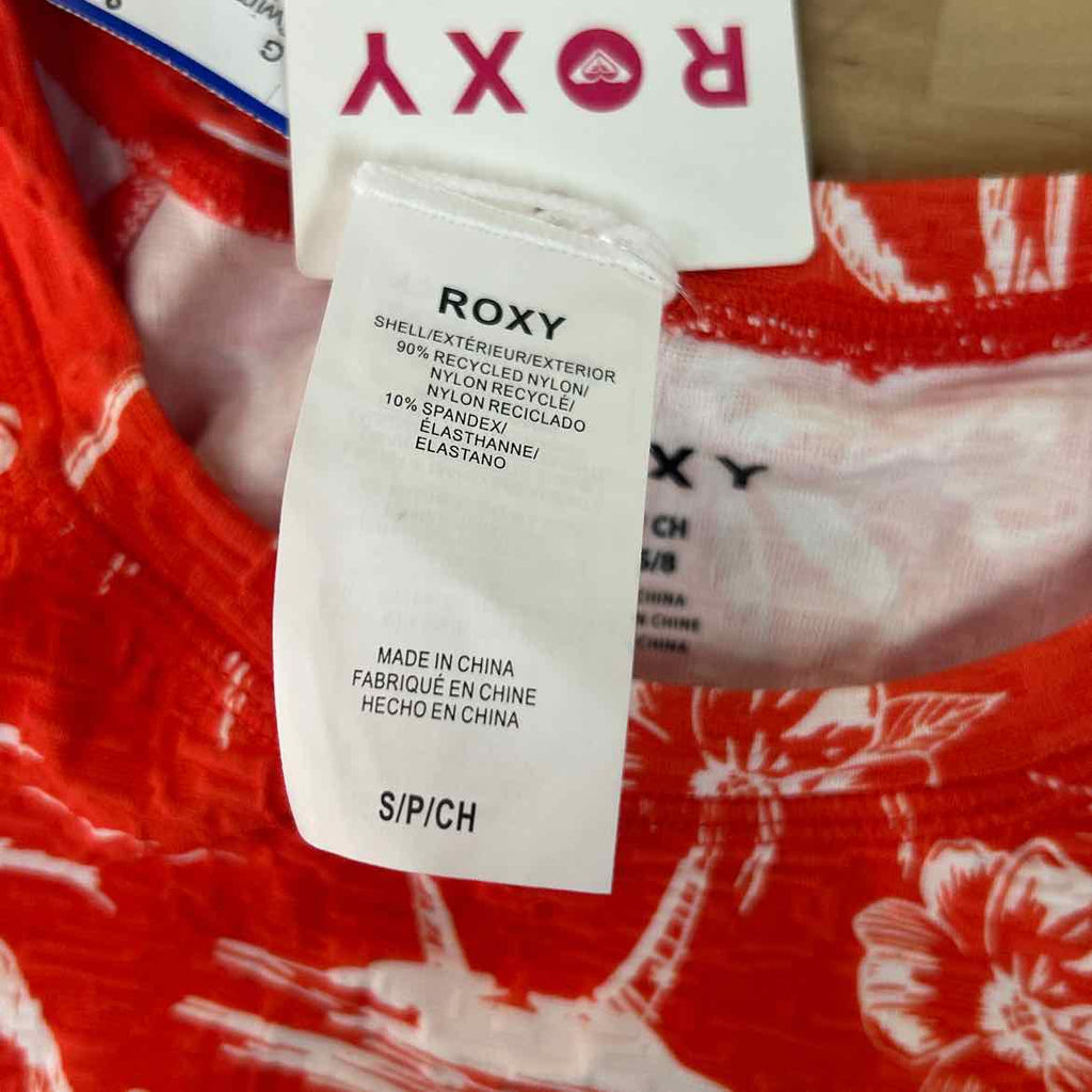 Roxy Size M Red White New Swimsuit Bottom/Top