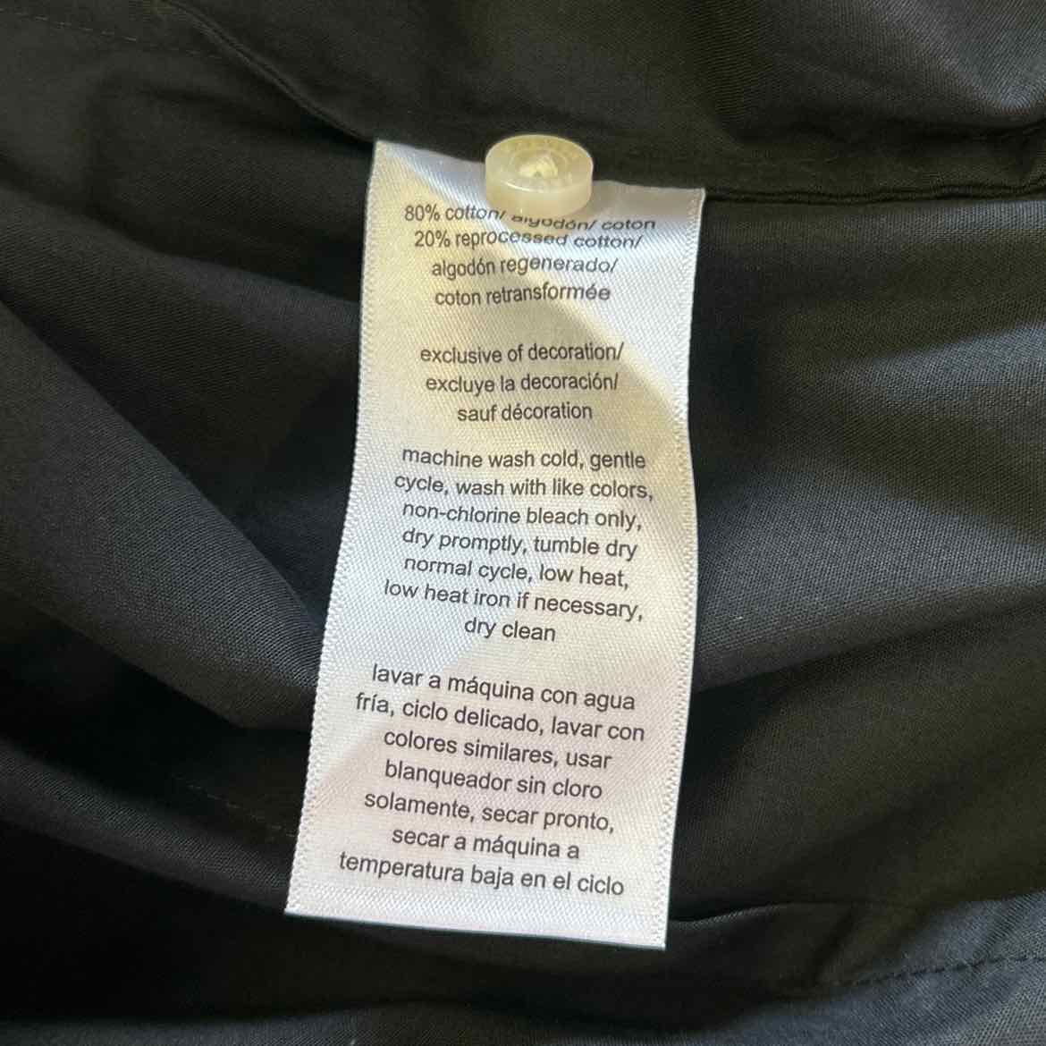 Nautica Size XL Black New Button Down Shirt
