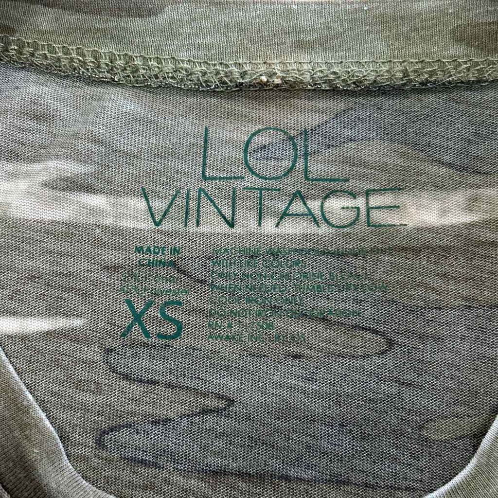 LOLVintage Size XS Green Preloved T-Shirt SS