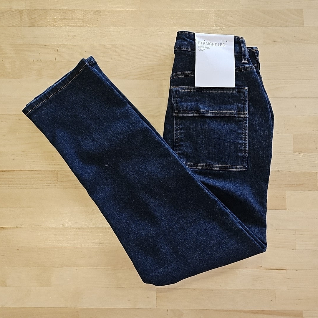 Indigo Rein Juniors' High-Rise Seamed Straight-Leg Jeans