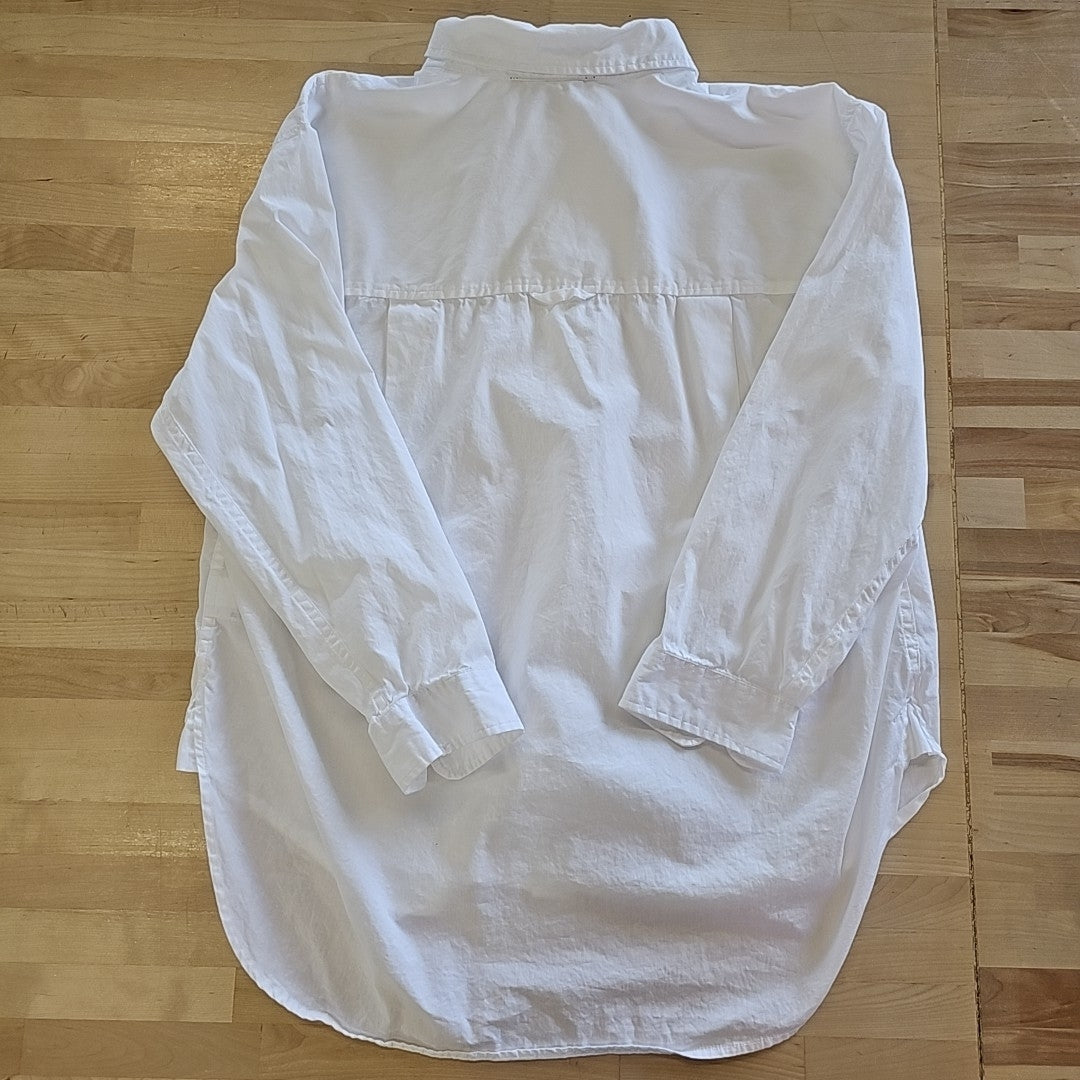 Gloria Vanderbilt Size L White New Button Down Shirt
