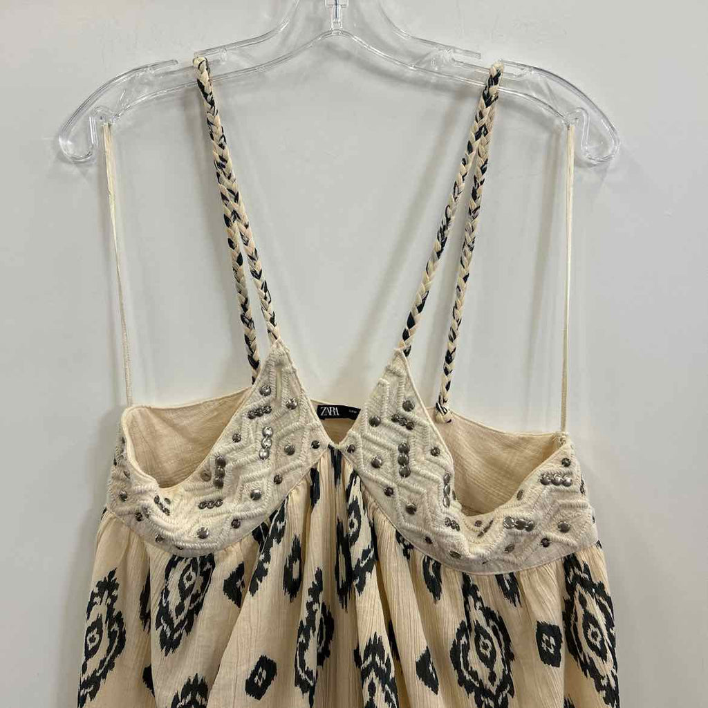 zara Size M Cream Preloved Dress