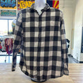 dip Size XL White Gray Preloved MENS Button Down Shirt