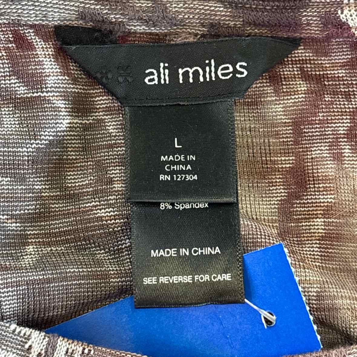Ali Miles Size L Purple/Blue Preloved Tunic
