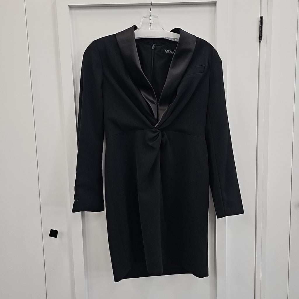 Ralph Lauren Size 8P Black Dress