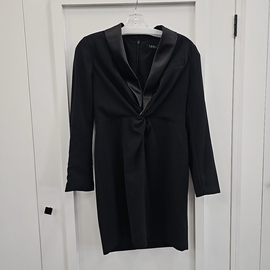 Ralph Lauren Size 8P Black Dress