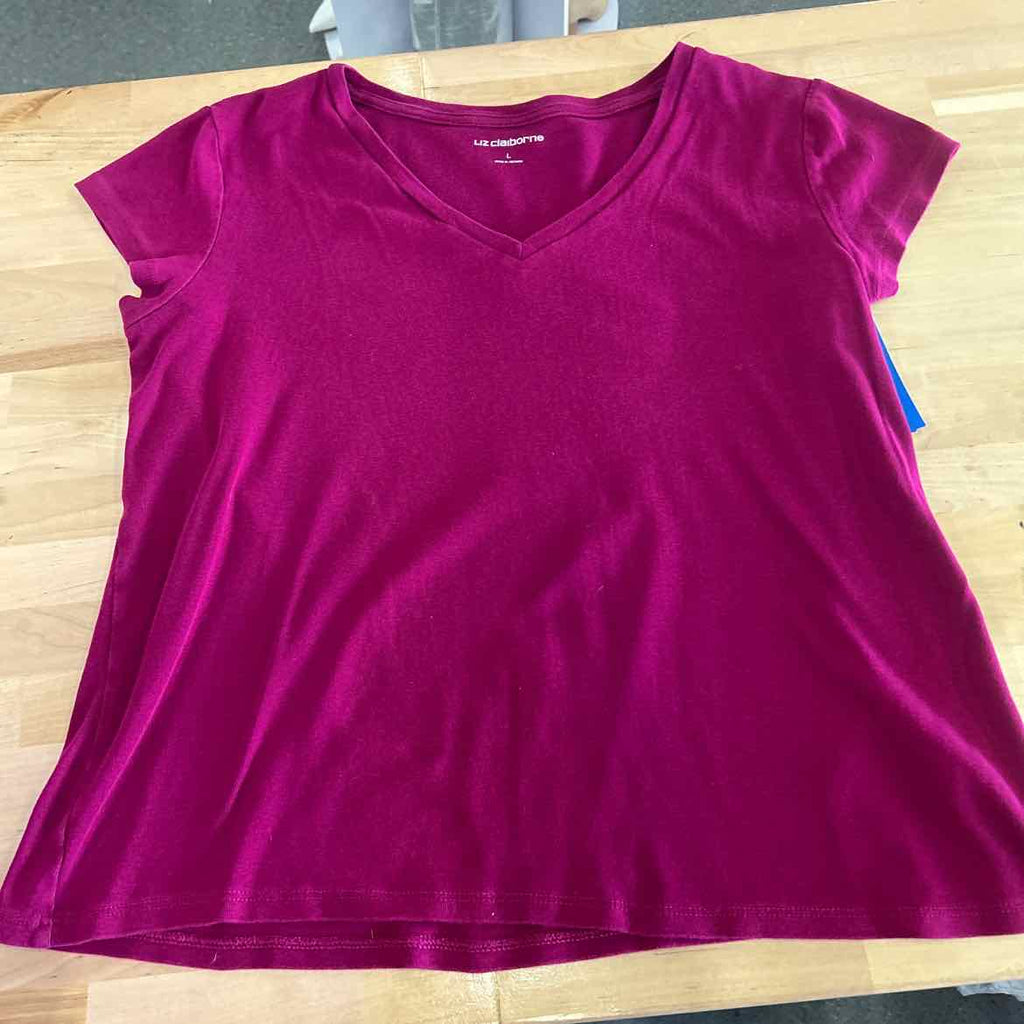 Liz Claiborne Size L Plum Preloved Shirt