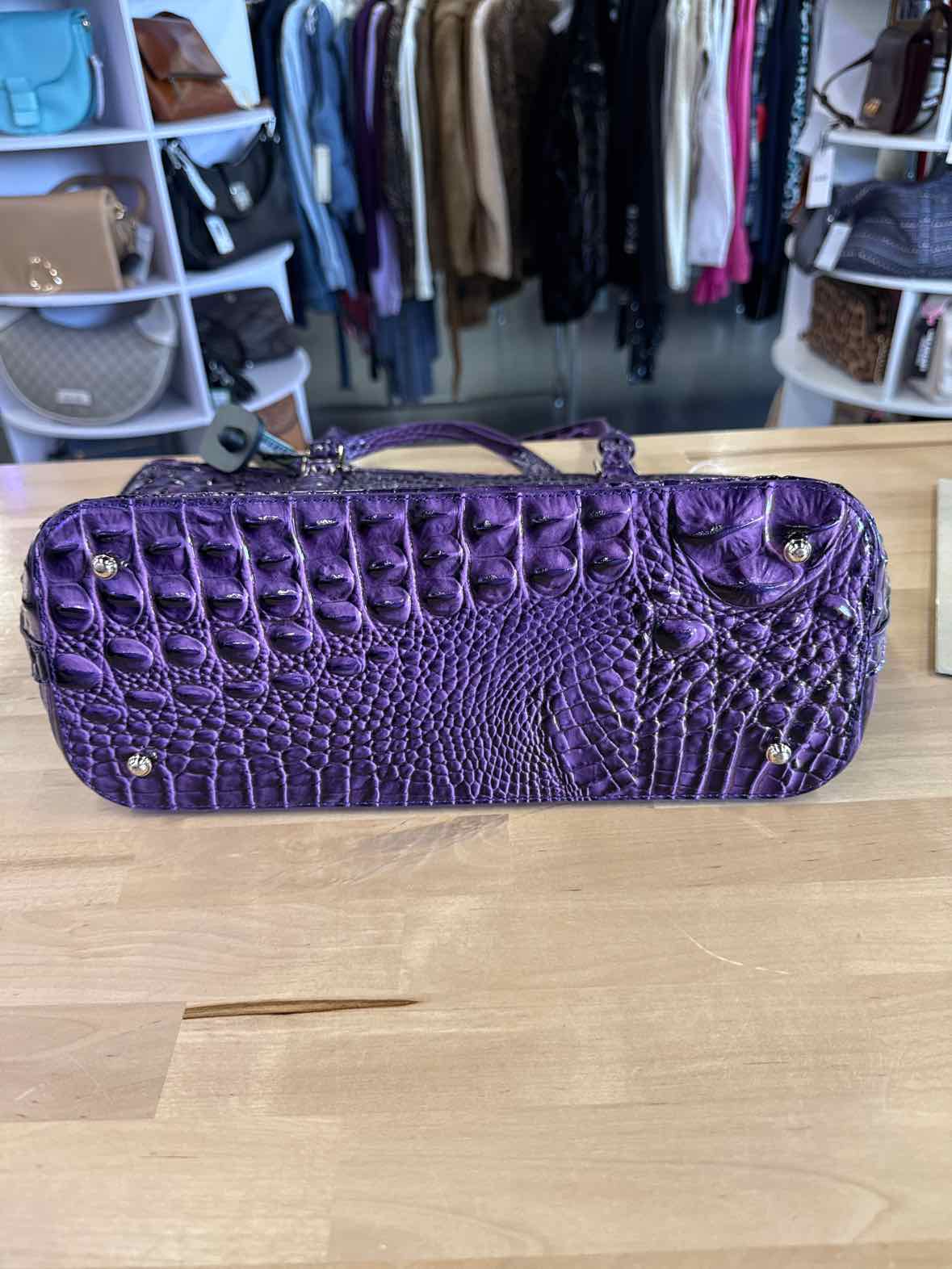 Brahmin Medium Asher Tote Heroic Purple Melbourne NWOT