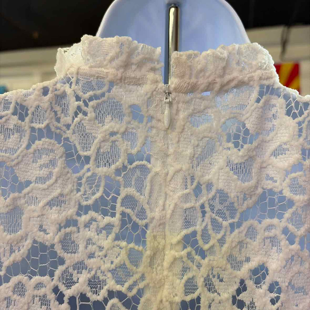 White House Black Market Size 0 White Lace New Blouse