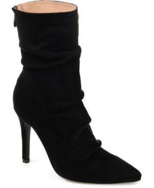 Journee Collection Shoe Size 10 Black Faux Leather Boots