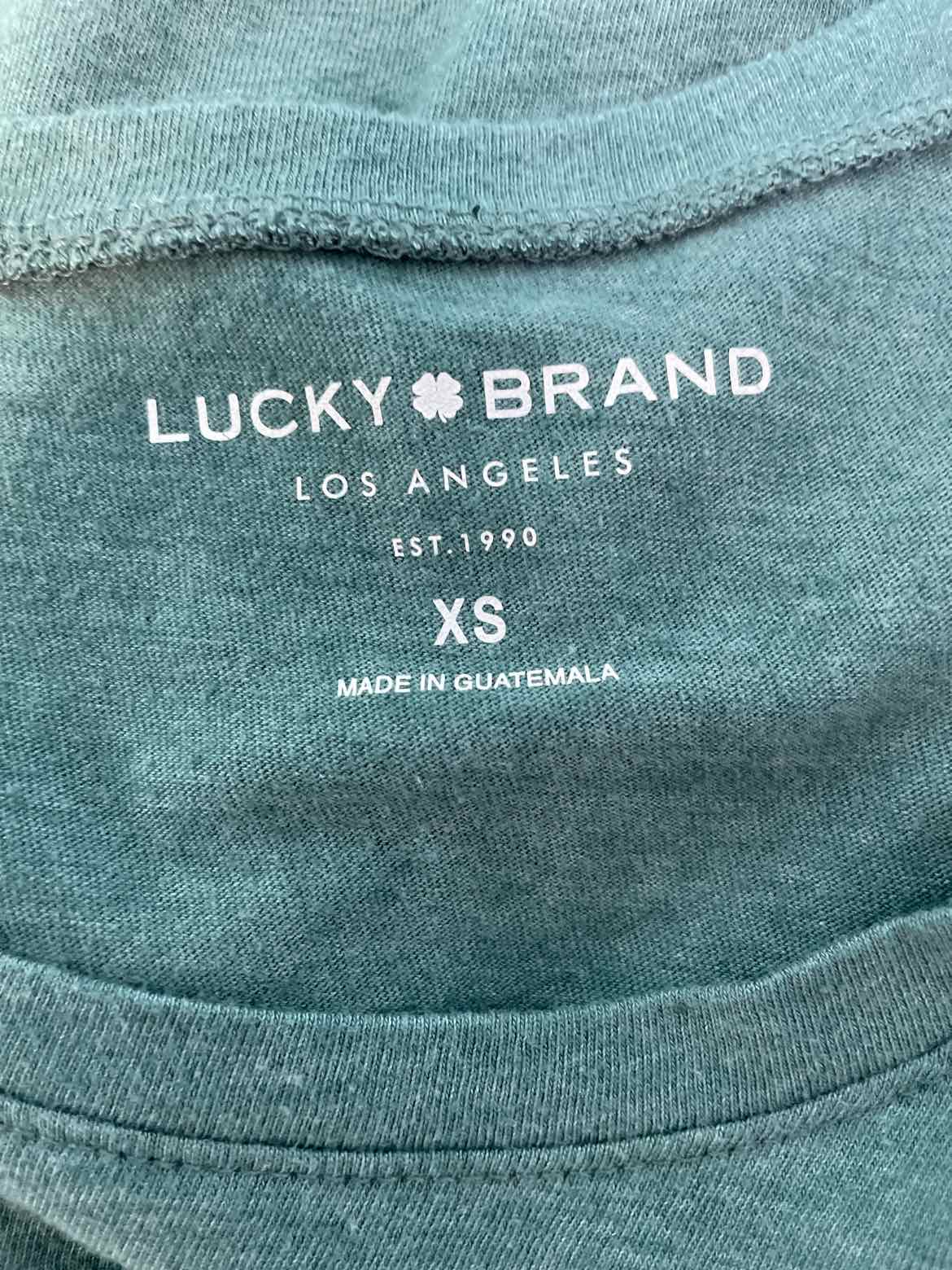 Lucky Brand Size XS Green Shirt