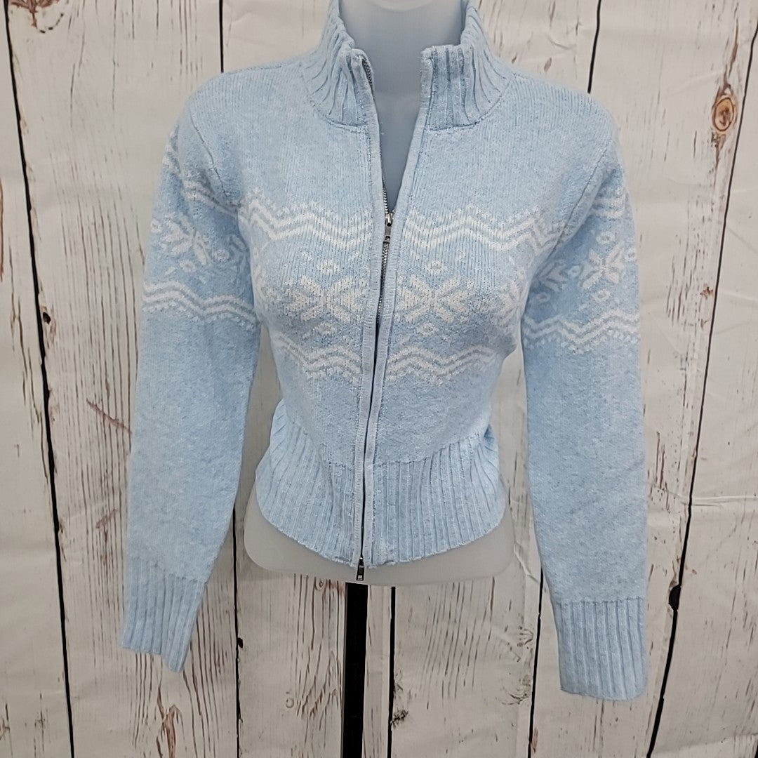 Planet Heart Size M Blue New Sweater