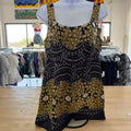 Cabi Size S Black Green Preloved Sleeveless