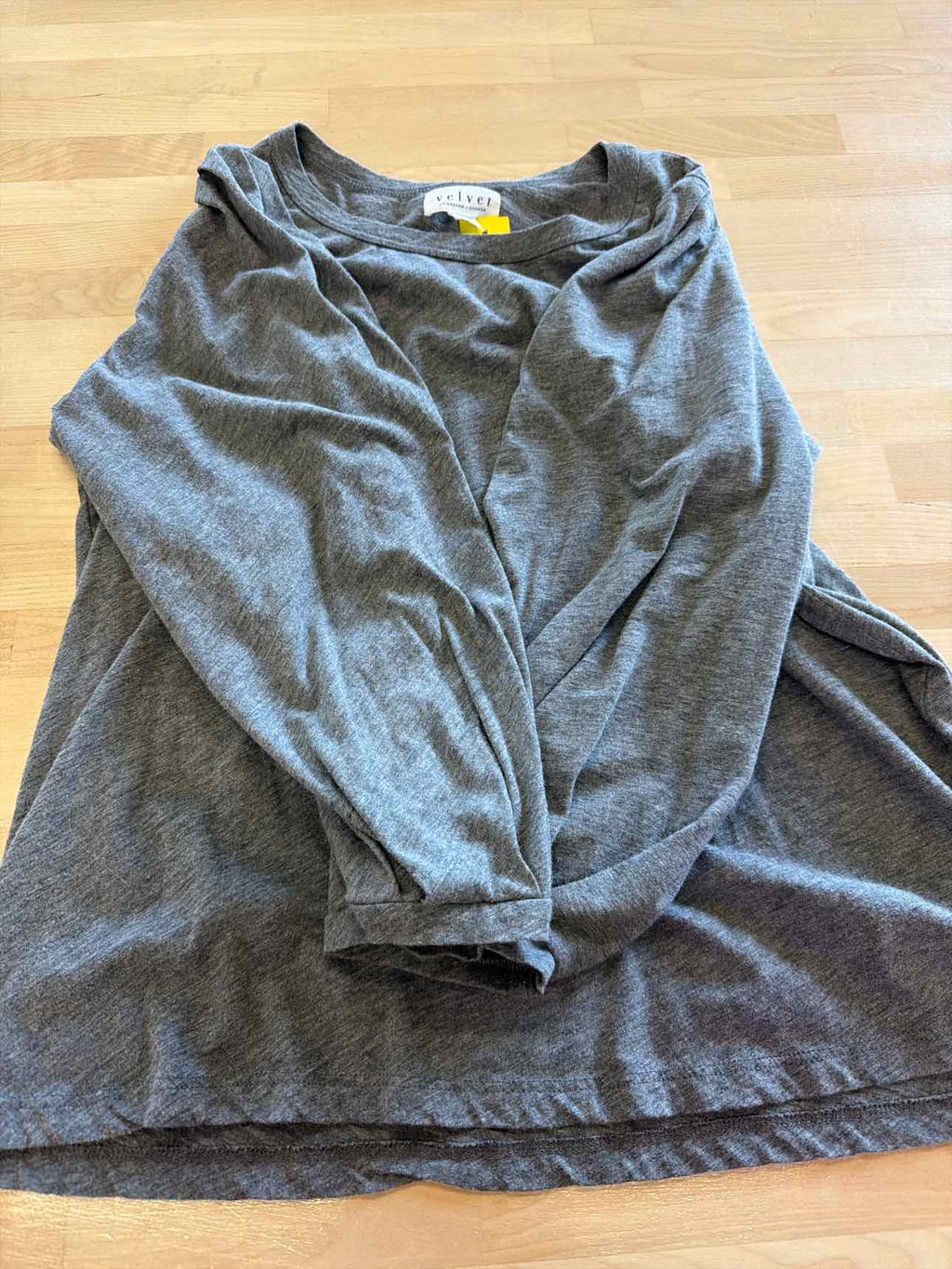 Velvet Size L Gray Blouse