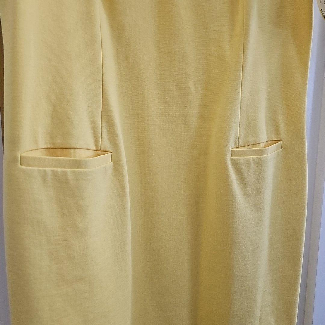 Talbots Size 12 Yellow Dress