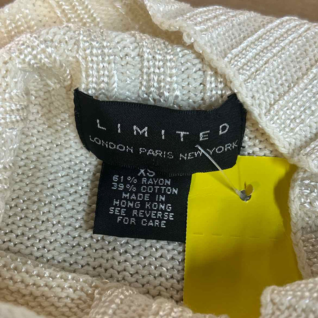 Limited Size XS White Knit Preloved Sleeveless