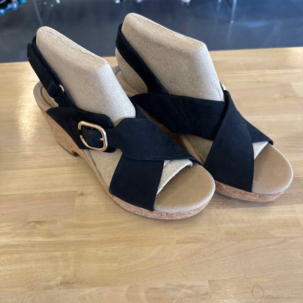 Clarks Shoe Size 11 Black Wedges