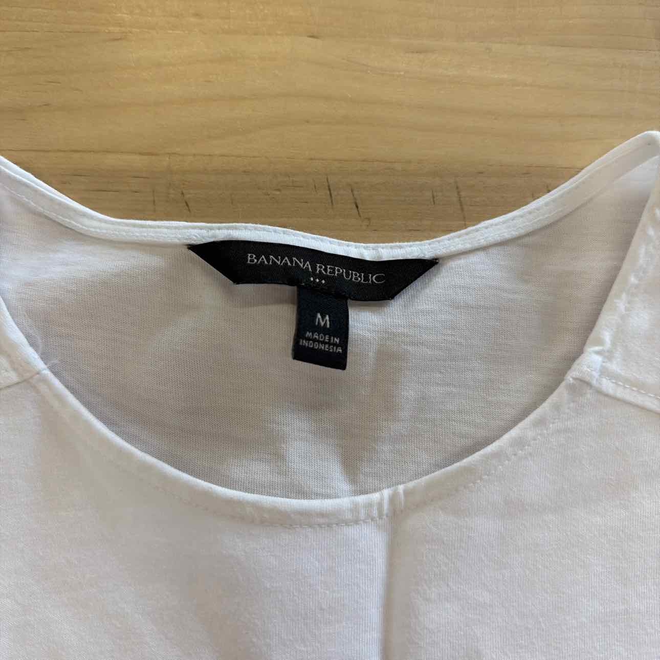 Banana Republic Size M White Used Shirt