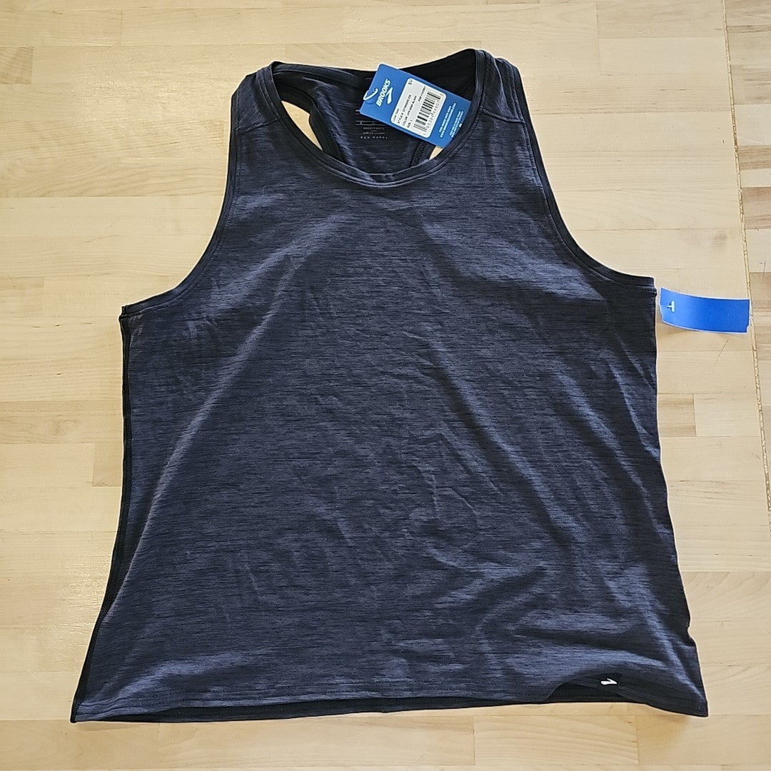 Brooks Size L Black Athletic Tank