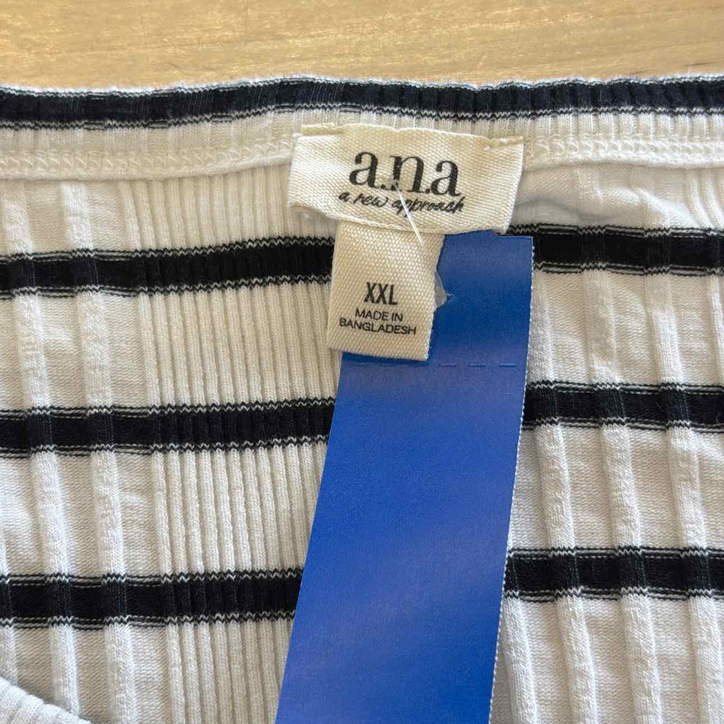 ANA Size XXL White Preloved Blouse LS