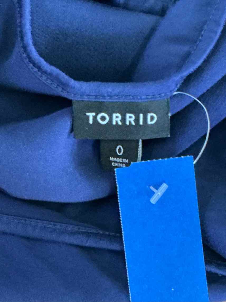 Torrid Size L Navy Preloved Blouse SS
