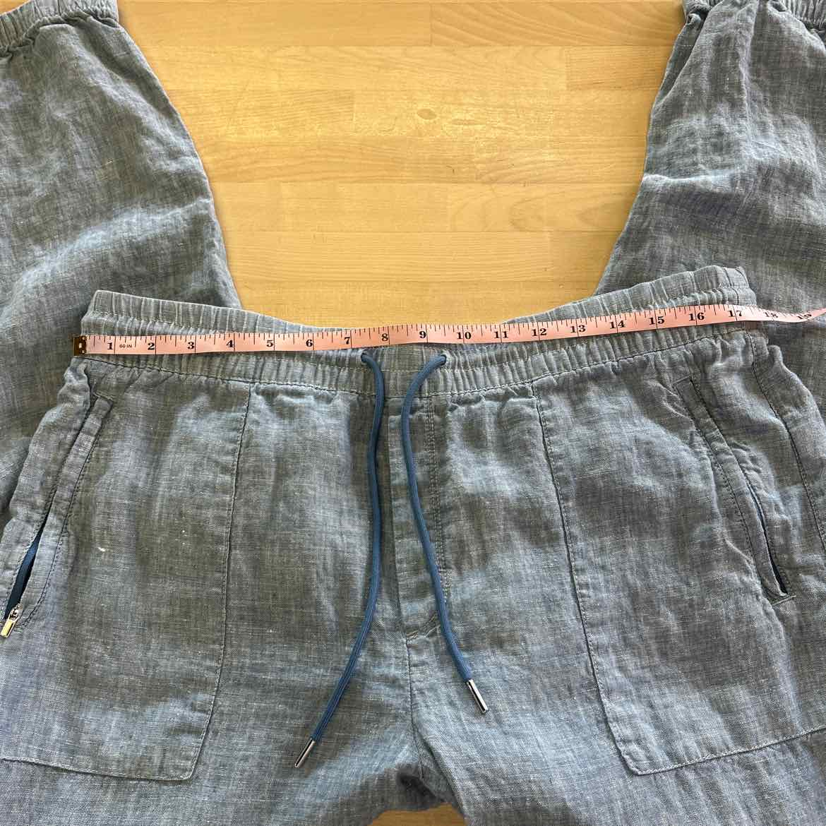 Athleta Size 16 Blue Linen Preloved Jogging Pants