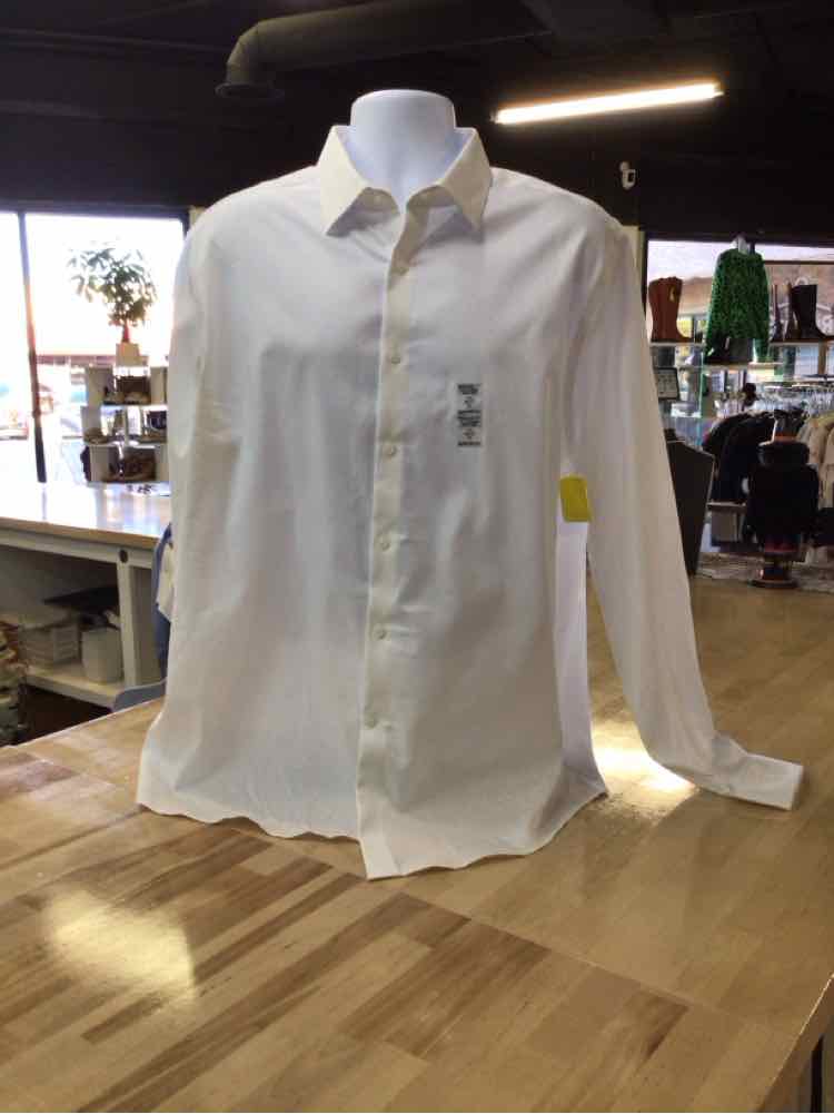Michael Kors Size XL White New MENS Button Down Shirt