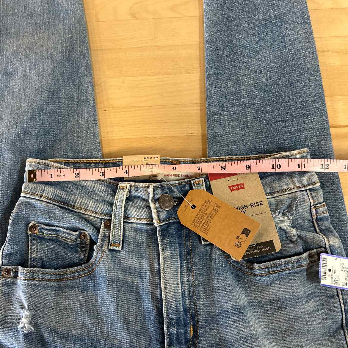Levi's Size 24x30 Blue Denim New Jeans