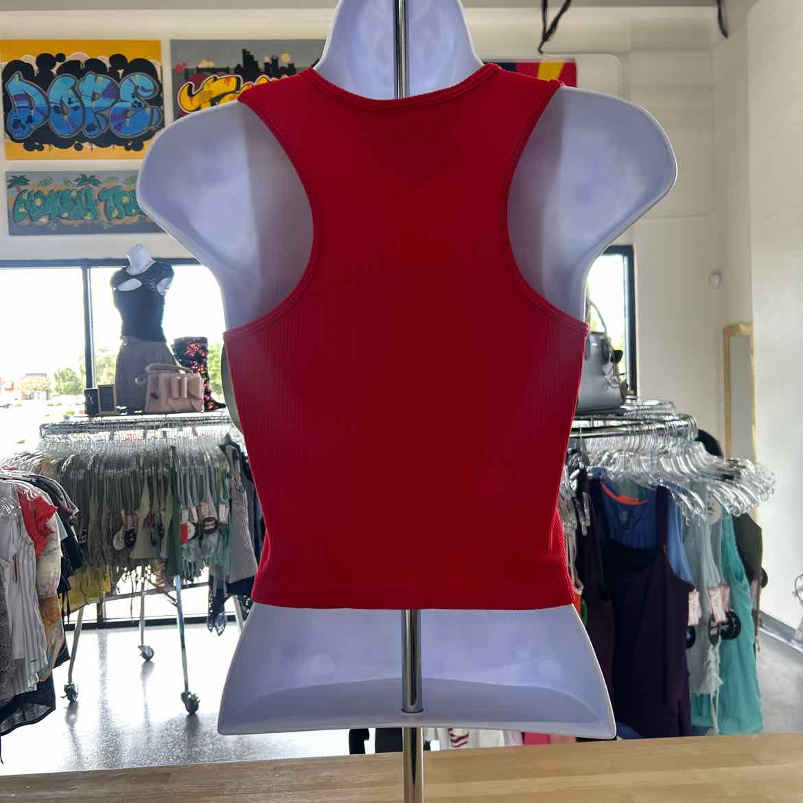 boomboom jeans Size L Red Preloved Tank