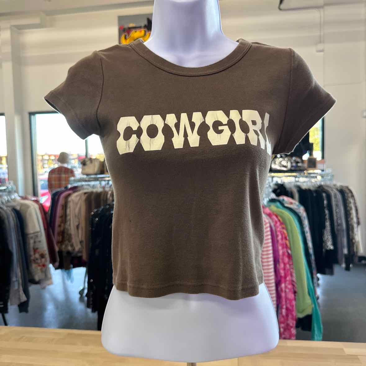 John Galt Size M Brown T-shirt