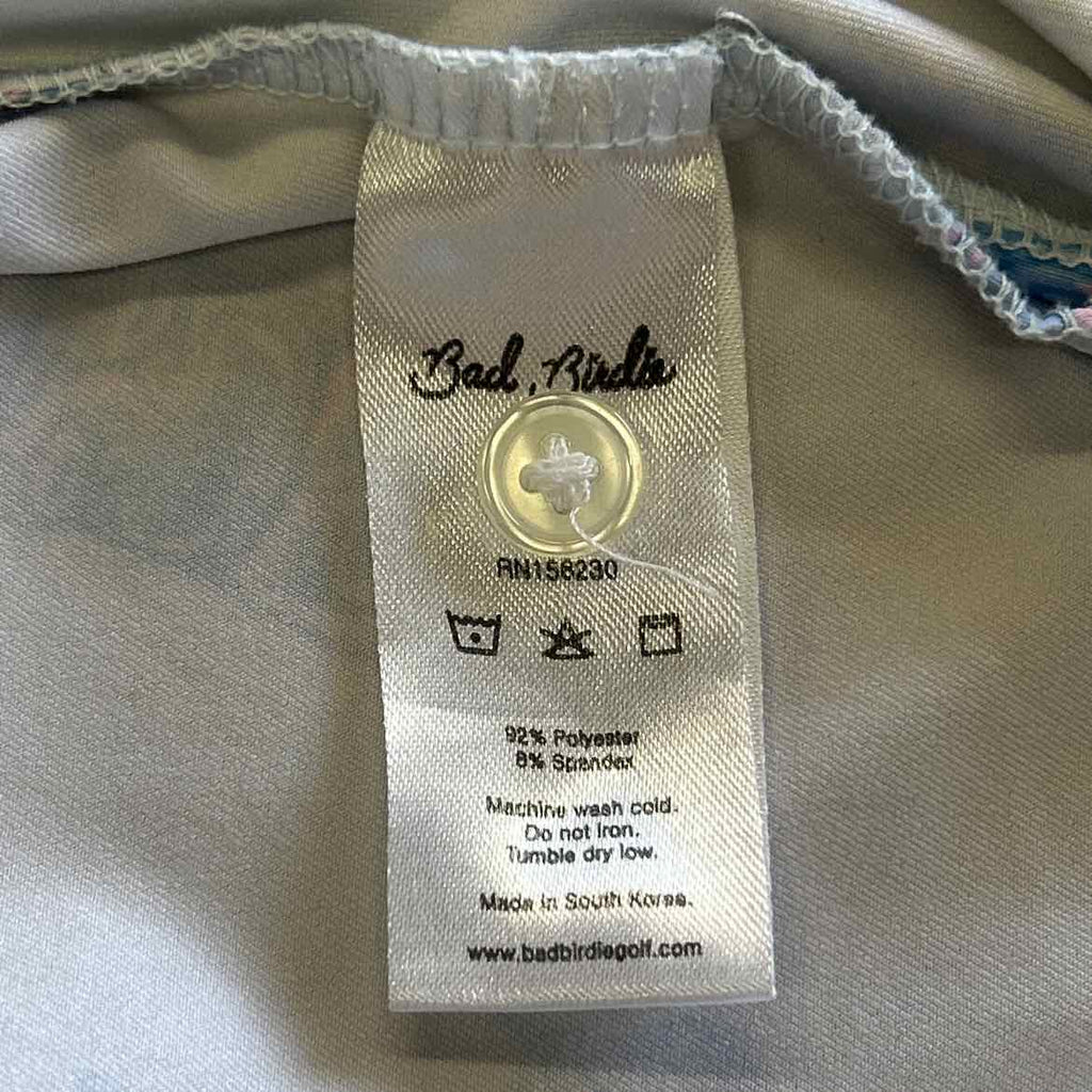 Bad Birdie Size S Blue Purple Preloved MENS Polo