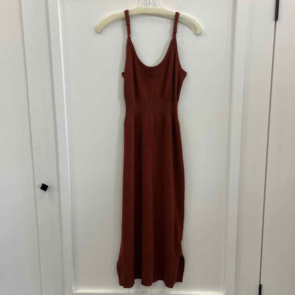 freshman Size M Brown Knit Preloved 2 pc Dress Set