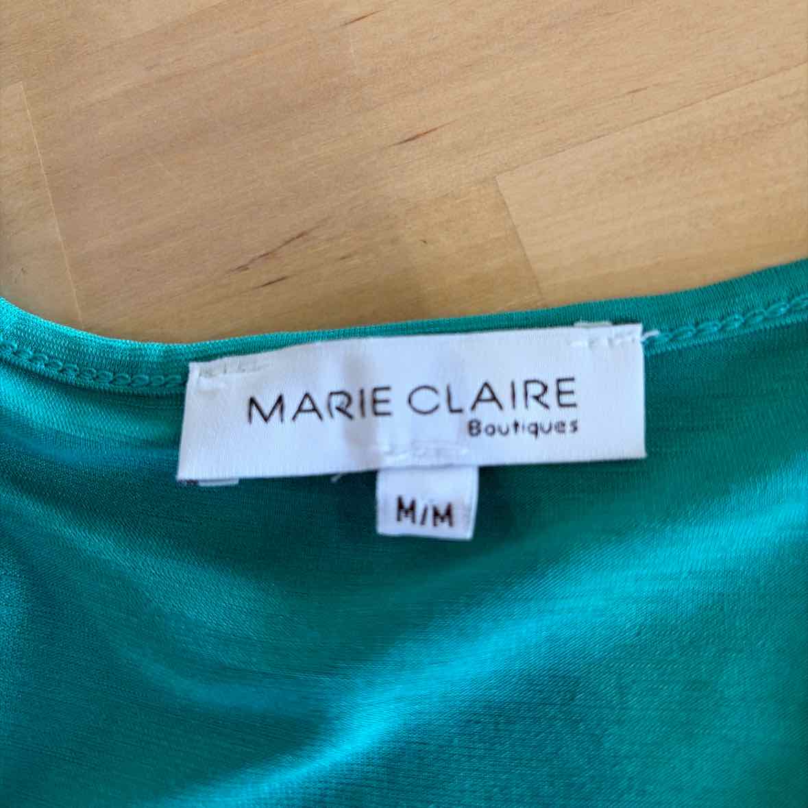 Size M Green Polyester Spandex Preloved Tank