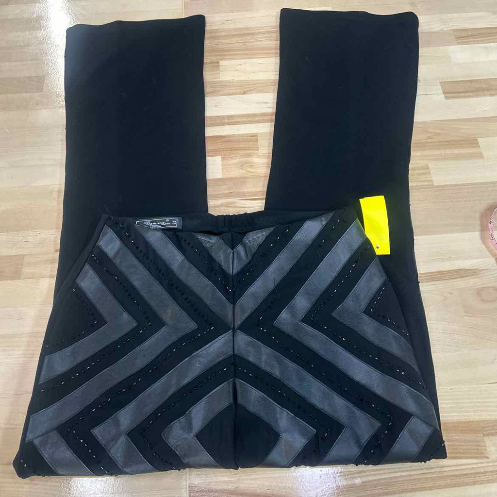 Dancing Couture Size M Black Beaded Preloved Pants