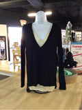 Bordeaux Size XS Black Preloved T-Shirt LS